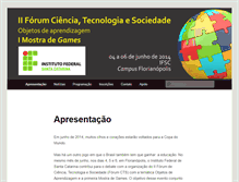 Tablet Screenshot of forumcts.ifsc.edu.br