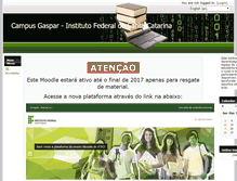 Tablet Screenshot of moodle.gaspar.ifsc.edu.br