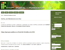 Tablet Screenshot of periodicos.ifsc.edu.br